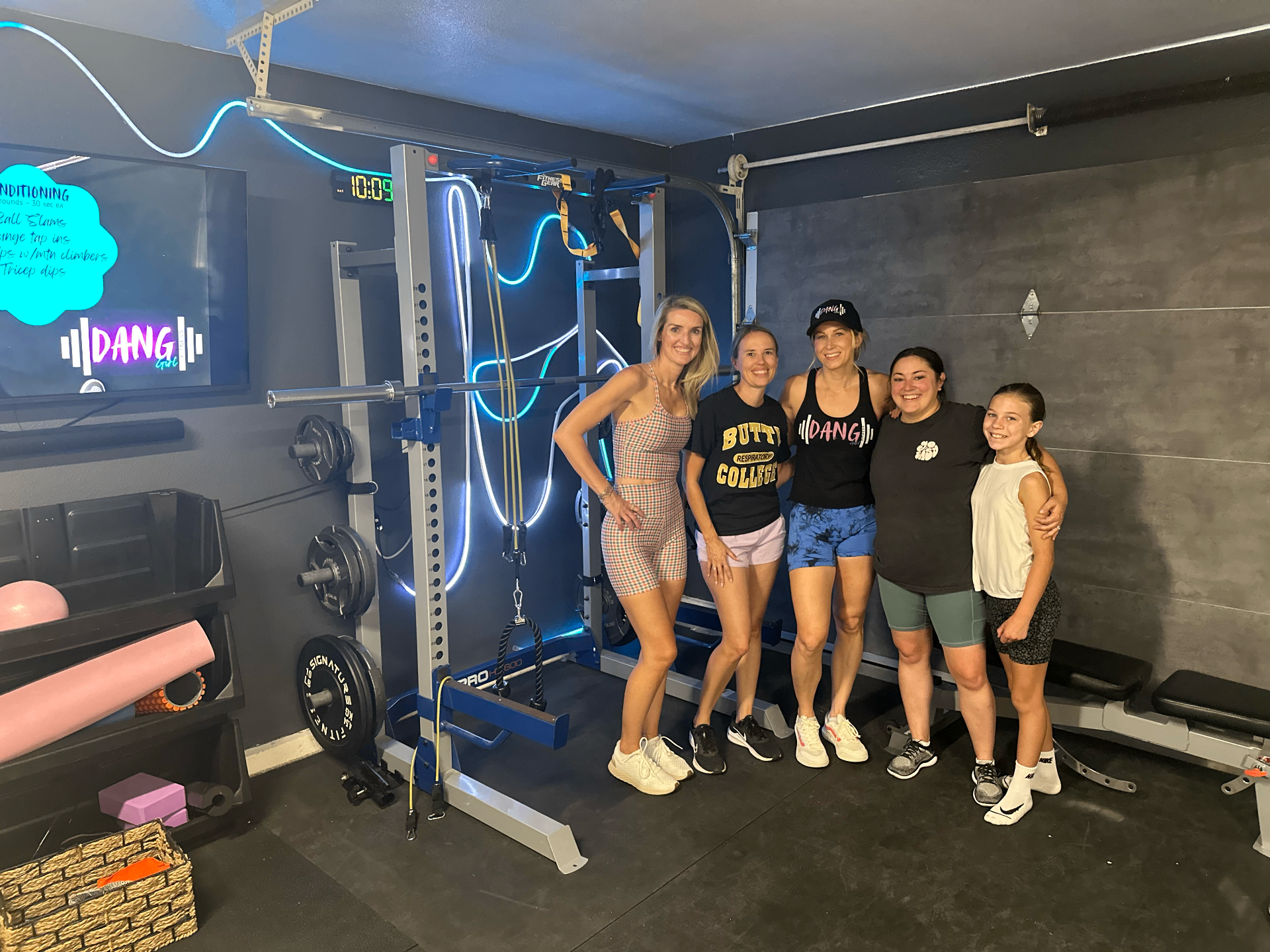Leslie with a group of women after a Dang Girl class